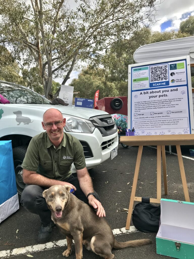 Working with City of Whittlesea. Pop-up for community engagement about DAMP